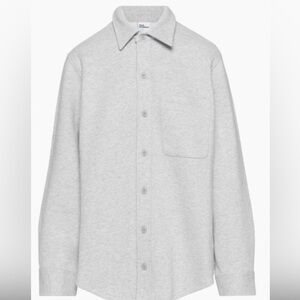 Aritzia TNA fleece boyfriend button down sweater jacket